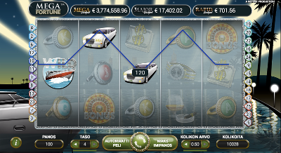Mega Fortune Suomiautomaatissa