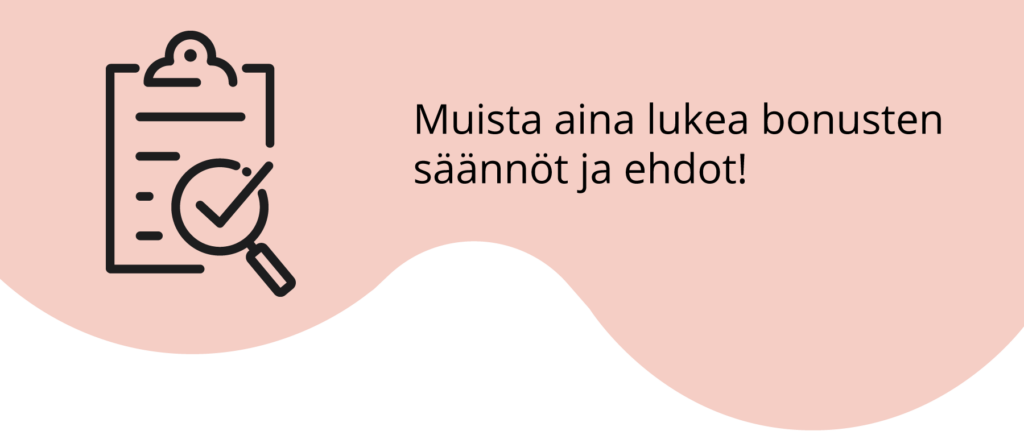 Nettikasinoiden säännöt ja ehdot kannattaa aina lukea